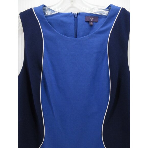 NYDJ Dress 14 Lift Tuck Sheath Colorblock Stretch Career Office NEW - Picture 2 of 12